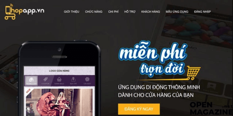 tạo app bán hàng bằng shopapp