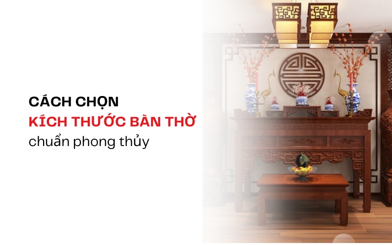 kích thước bàn thờ