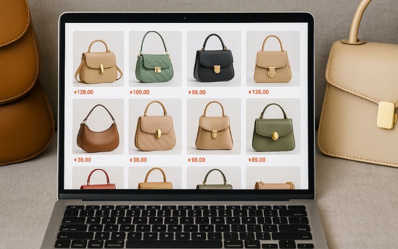 order túi xách Quảng Châu trên các sàn TMĐT