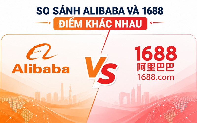 So sánh Alibaba và 1688 điểm khác biệt