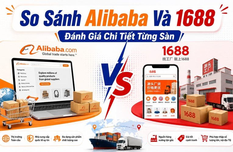 so sánh alibaba và 1688
